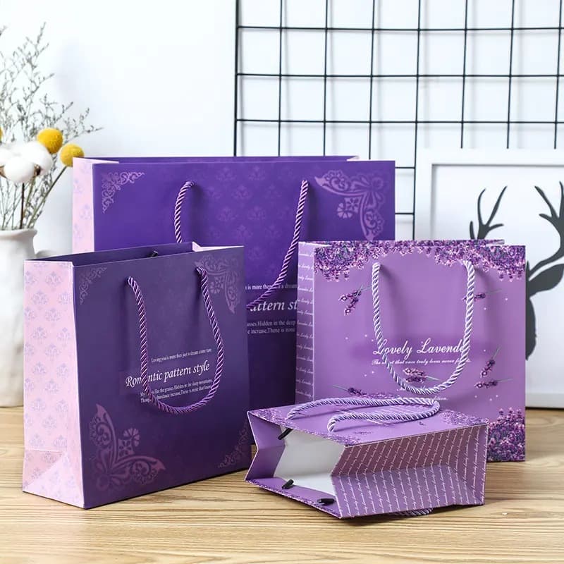 Custom Paper Gift Bags Wholesale Gift Tote Bags Shopping Bags Candy Bags Clothing Return Gift Tote Packaging Bags