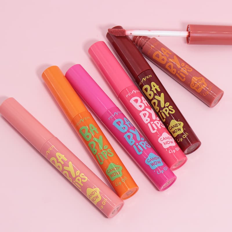 Pennyfen Lip Gloss Plumping Water Gloss Moisturizing Long-lasting Lip Gloss Cosmetics Factory Wholesale for Cross-border E-commerce