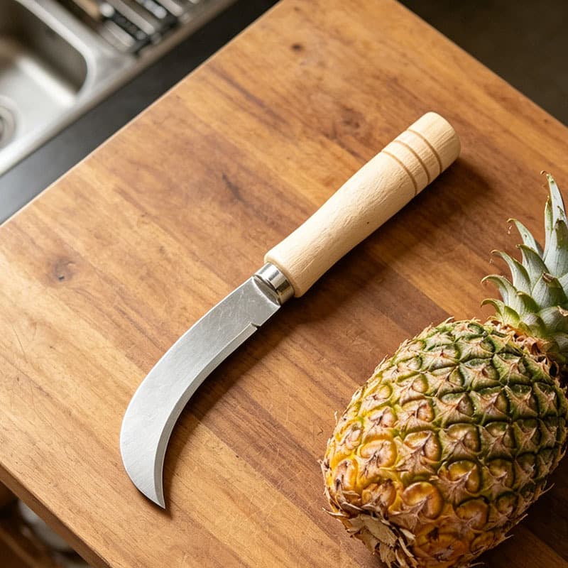 Stainless steel machete, small sickle, banana knife for cutting vegetables, pineapple knife, fruit knife, jackfruit knife, cutting leek knife
