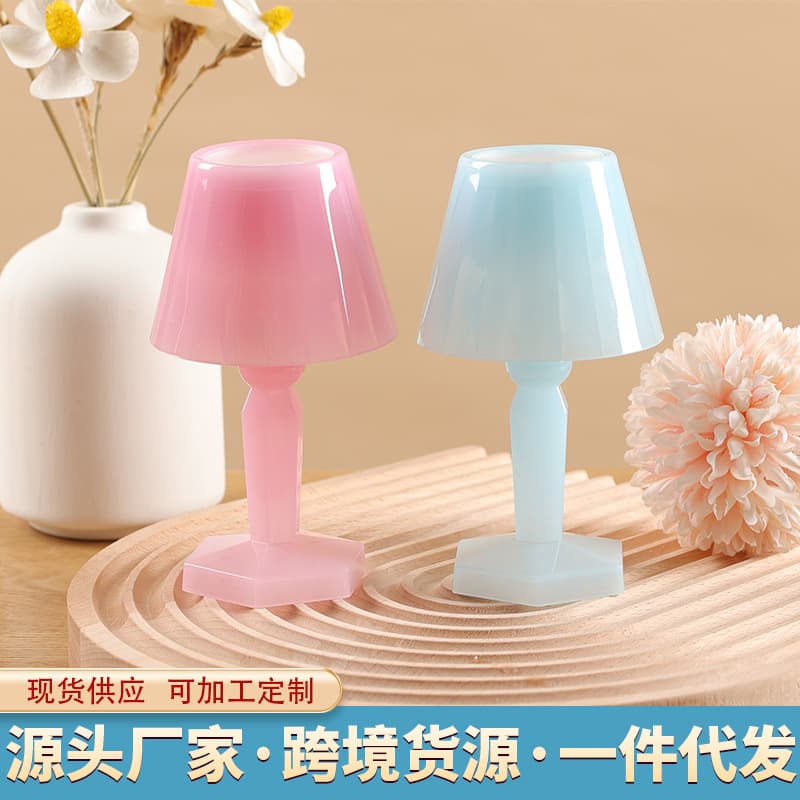 Creative Mini Macaron LED Night Light Girly Romantic Table Lamp Candy Color INS Ambient Light Bedroom Decor