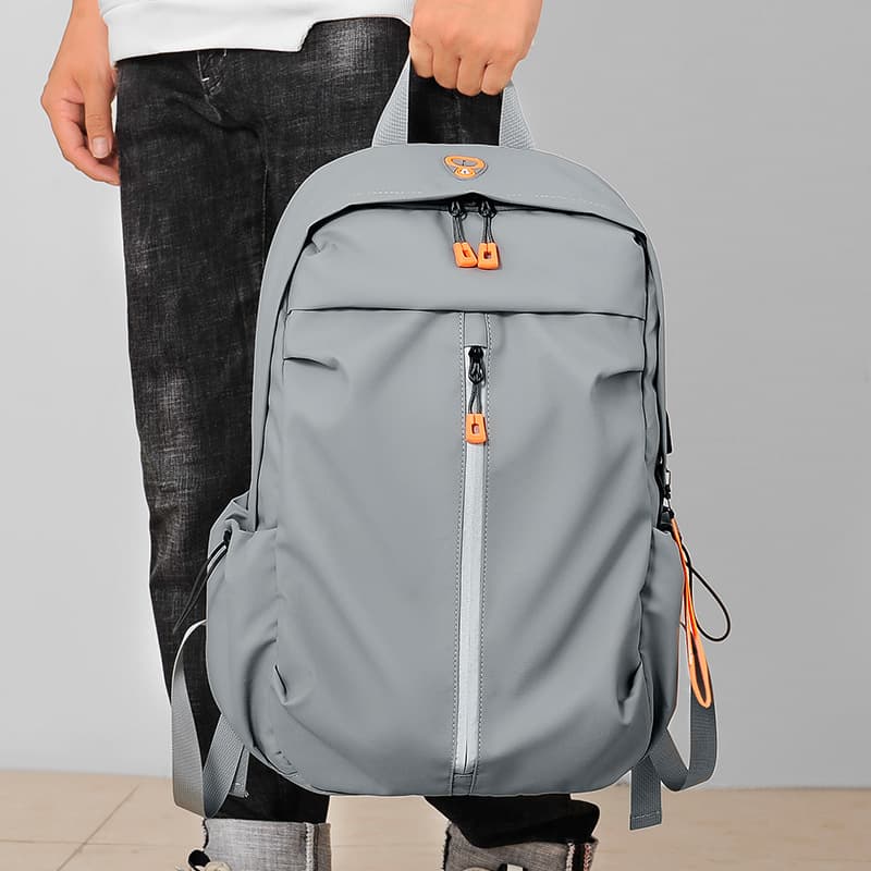 School bag for male college students, lightweight computer travel large capacity backpack, men's waterproof casual high-end backpack