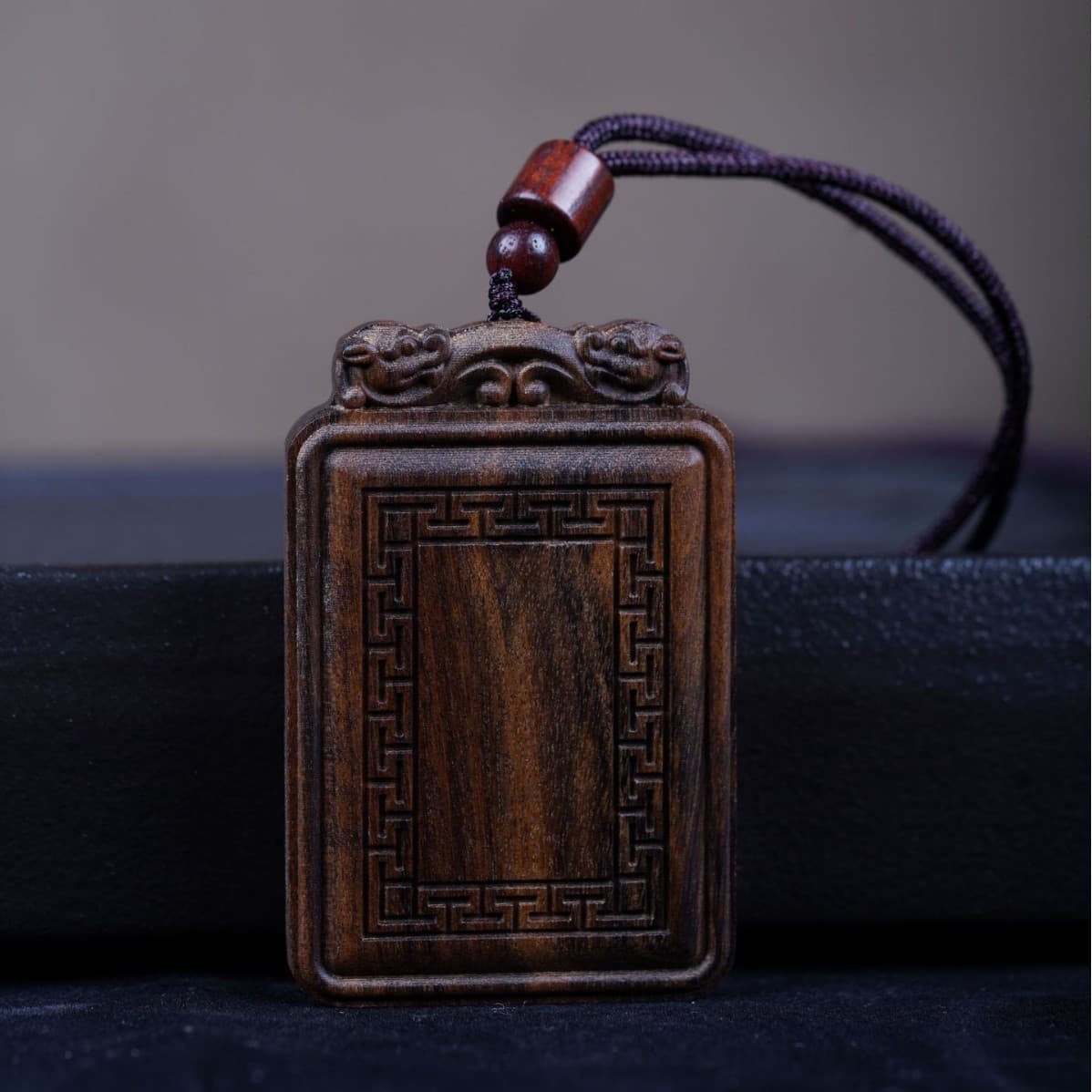 Agarwood Carved 461 Wish-Granting Plaque Pendant Unisex Car Hanging Ornament Handle Pendant Necklace Exquisite Carving Strong Fragrance