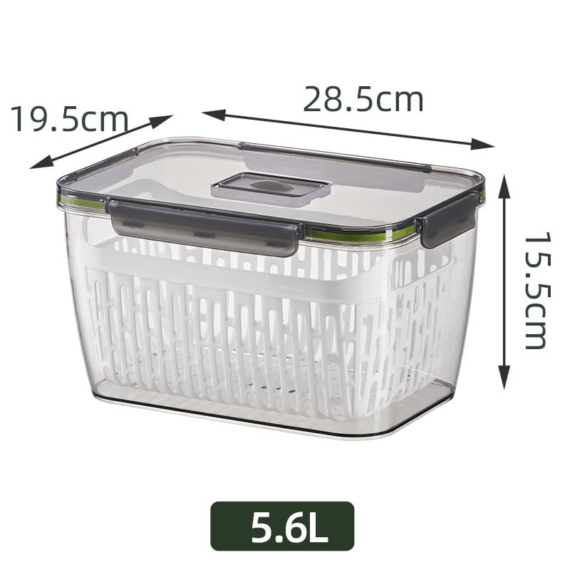 Wholesale Food Storage Containers, Food-Grade Refrigerator Organizer, Transparent Sealed Box for Freezing Food and Fruit, Large Capacity Storage Box