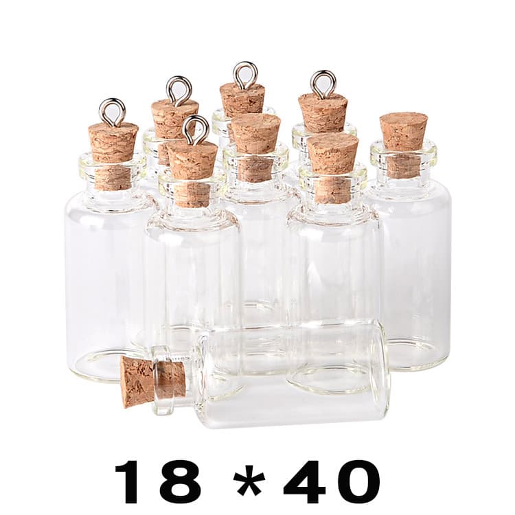 Manufacturer's spot cillin bottle 5ML cork glass bottle 18*40 wishing bottle handmade DIY cork drift bottle
