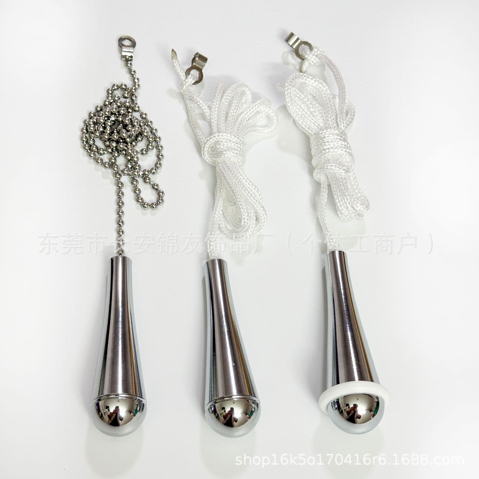 Cross-border E-commerce Amazon Best-selling Fan Light Pendant Bathroom Handle White Rope Pendant Toilet Pull Cord Accessory Hanging Decor