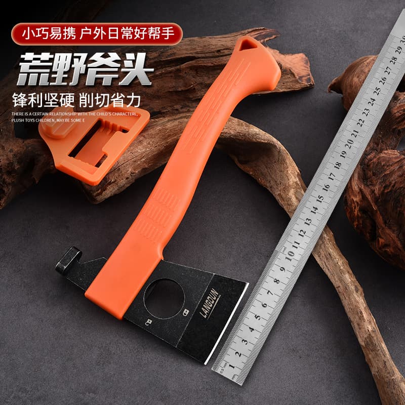 Axe Household Multifunctional Wood Splitting Outdoor Tree Felling Portable Exploration Camping High Manganese Steel Forged Axe