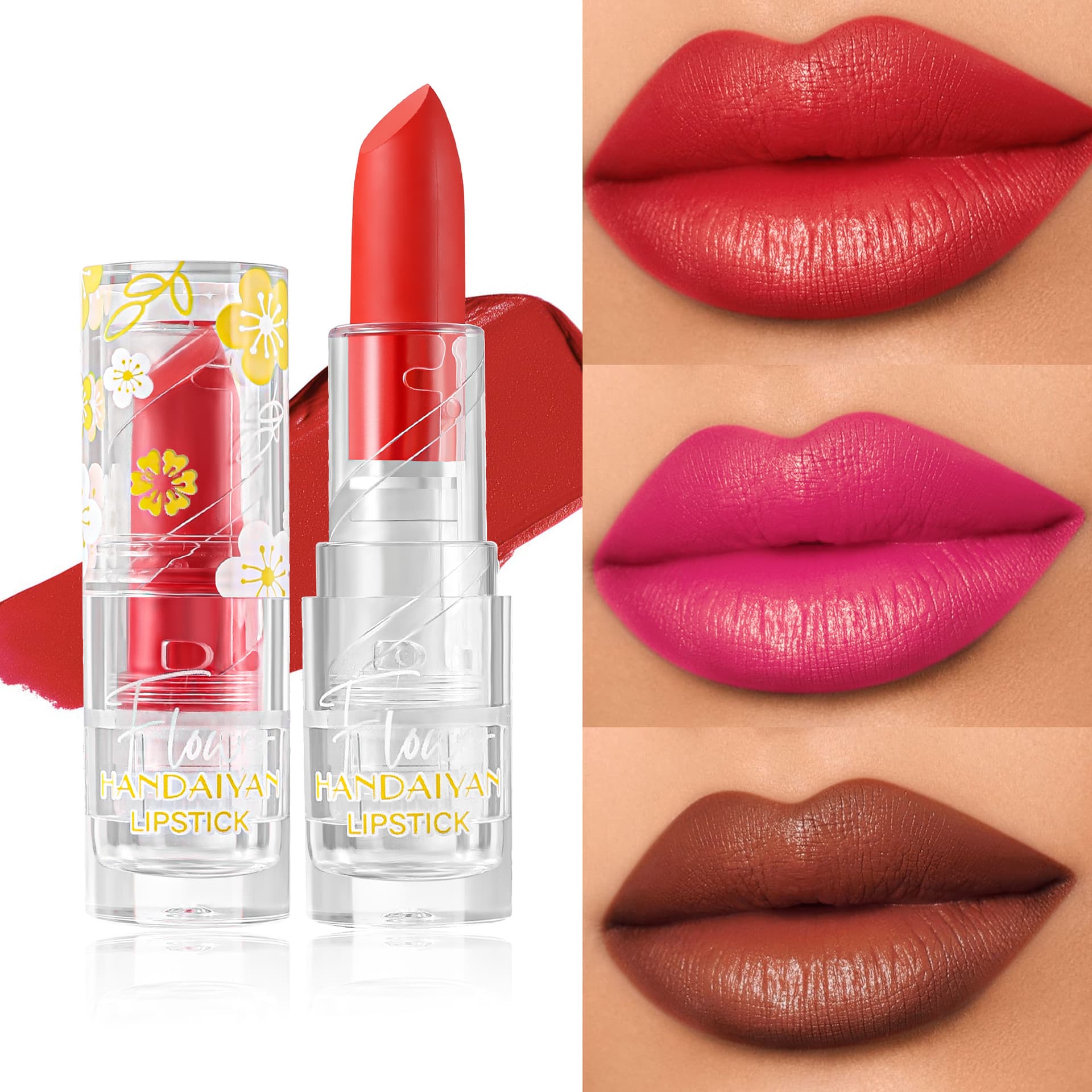 Cross-border velvet matte lipstick 12 colors long-lasting moisturizing non-fading handaiyan lipstick matte lipstick