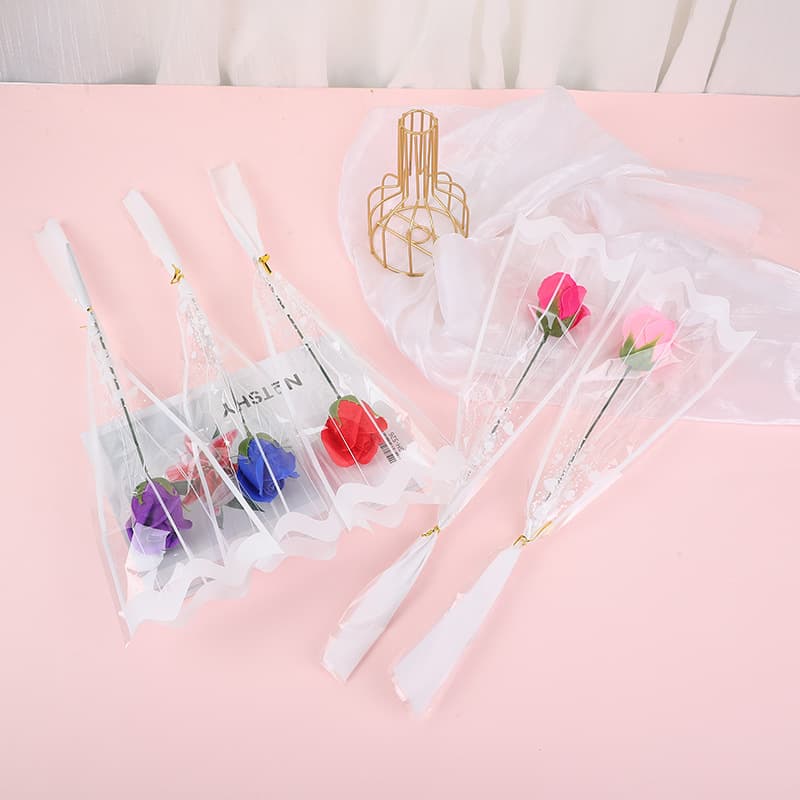 Rose Soap Flower Single Pack Valentine's Day Mother's Day Artificial Bouquet Handmade Gift for Business Promotional Events