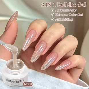 BORN PRETTY Cross-Border New 3-in-1 Nail Extension Gel, Nail Form Extension Leveling Builder Gel UV Curing Gel
