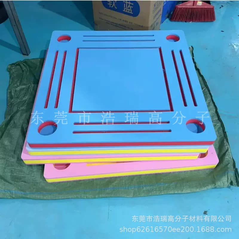 Custom EVA Mahjong Floating Tray, EVA Floating Mahjong Table, Outdoor Mobile EVA Foam Board Game
