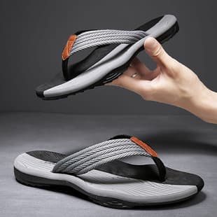 Cross-Border Men's Flip Flops Wholesale, New Summer Casual Toe-Post Slippers, Outdoor Non-Slip Beach Sandals