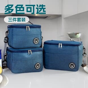 Factory Direct Insulated Bag Lunch Bag Handbag Aluminum Foil Thickened Waterproof Bento Lunch Bag Picnic Bag Large Capacity