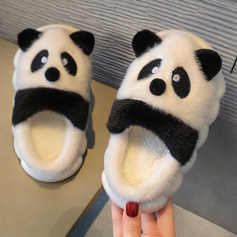 Children's Cotton Slippers Winter Non-Slip Soft Sole Wear-Resistant Outdoor Student New Cartoon Home Thick Sole Warm Slippers