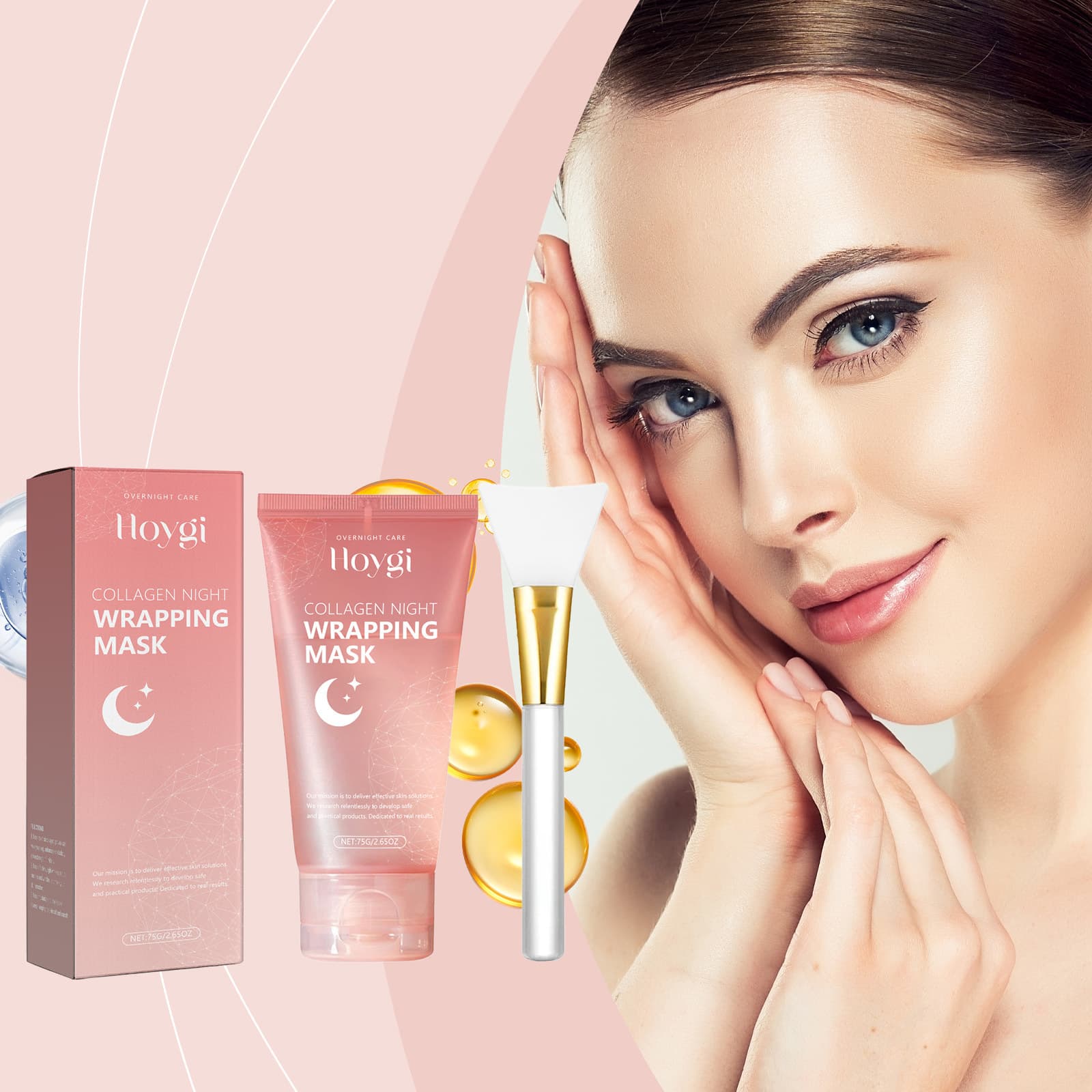 HOYGI Collagen Peel-Off Mask Moisturizing and Nourishing Daily Skincare Peel-Off Mask