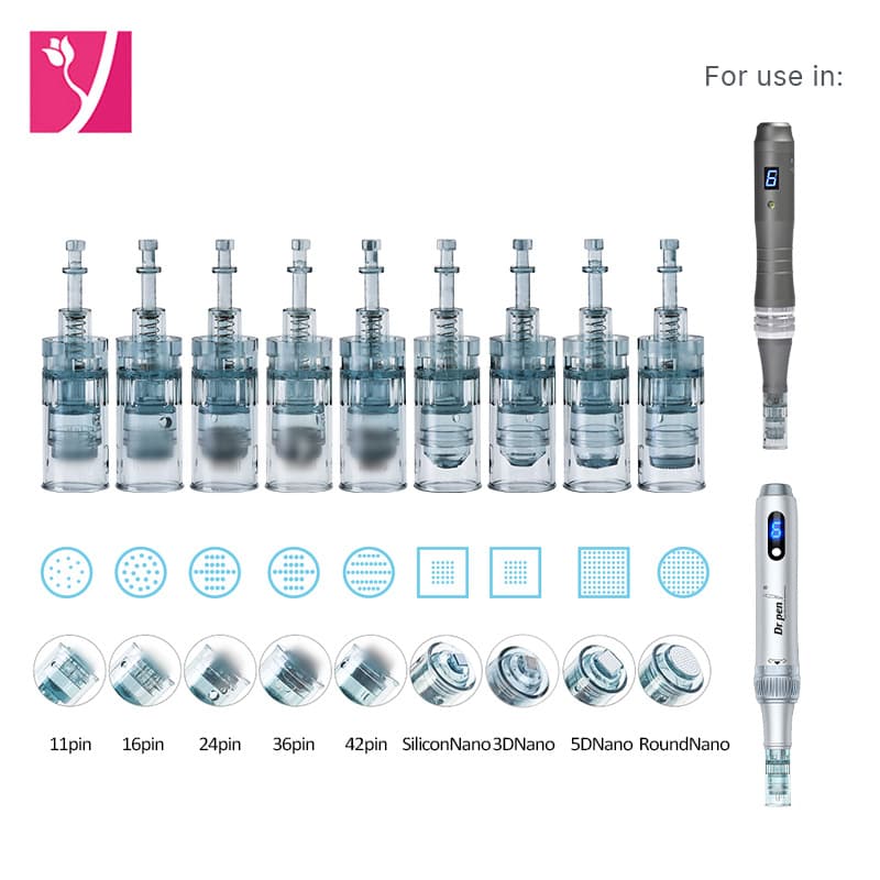 Dr.pen M8 electric microneedle needle small black pen universal ink cartridge consumables microcrystal replacement head manufacturer wholesale