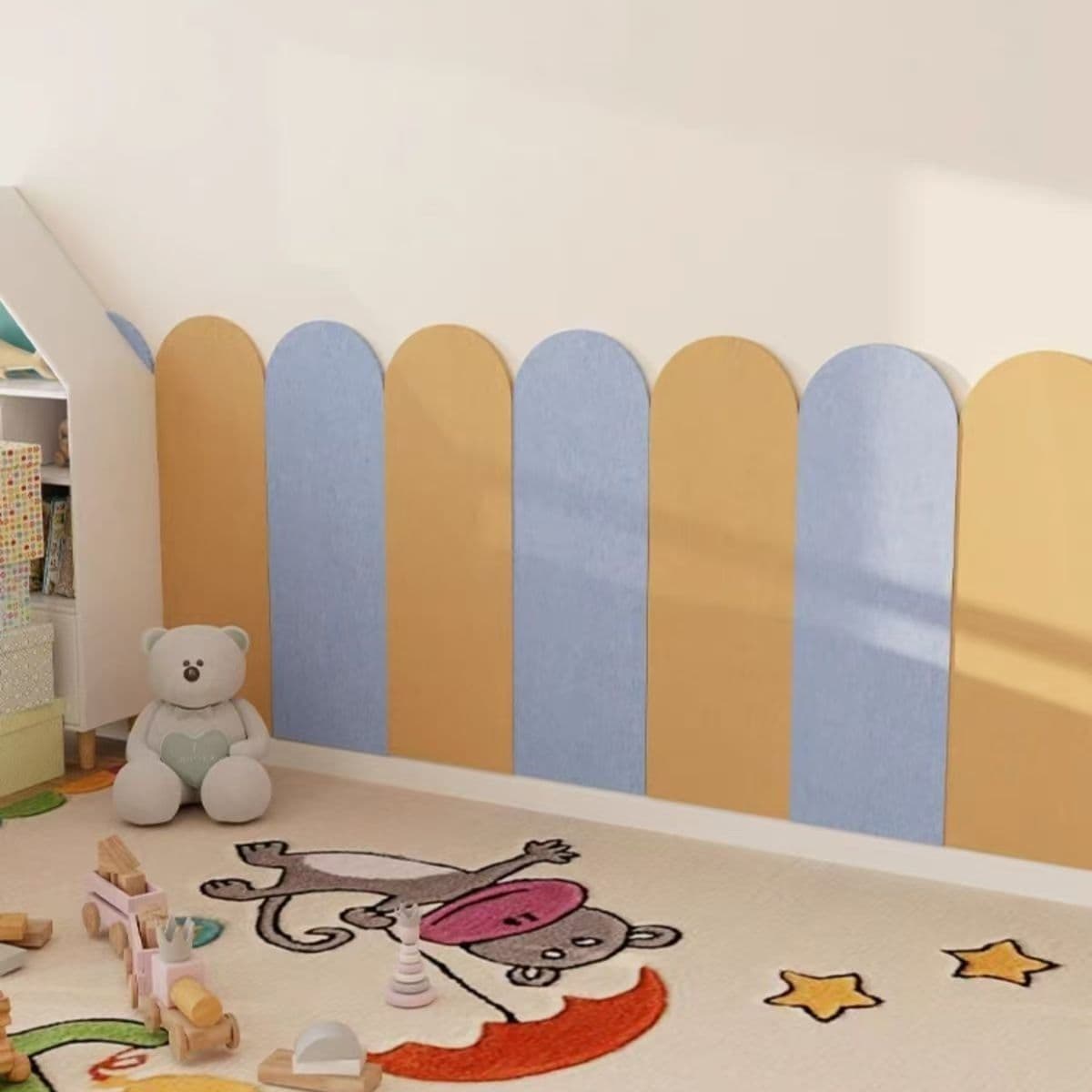 Self-Adhesive Felt Wall Stickers for Child Safety, Creative Decorative Panels for Schools and Kindergartens, Soundproof Wall Coverings