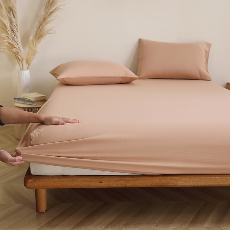 Pure Cotton Double-Layer Gauze Fitted Sheet Single Piece All-Cotton Bed Cover Mattress Protector Non-Slip Protective Cover for Children's Tatami Full Coverage
