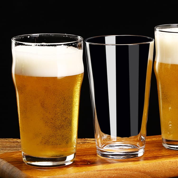 American Wide-Mouth Pint Glass 16oz Pint Glass Beer Glass Simple Beverage Cup
