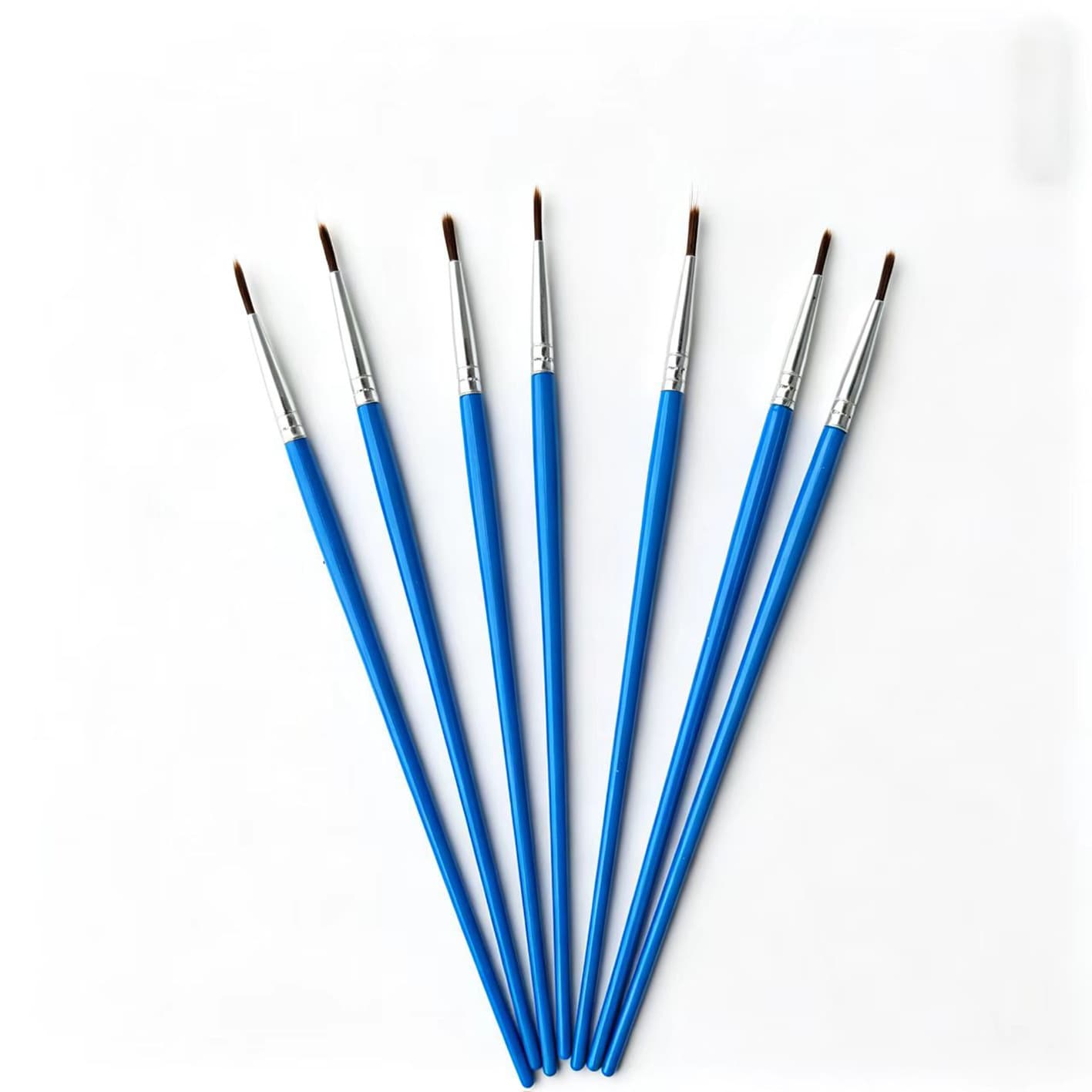 Watercolor Brush Set - Flat Tip Lining Brush, Drawing Pen, Graffiti Painting, Plaster Doll Detailing Fine Brush