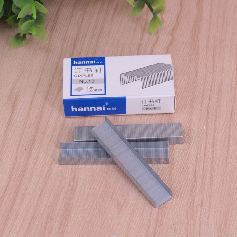Hannai No. 10 Staples, No10 Small Staples, 10# Binding Staples Mini Stapler Nails