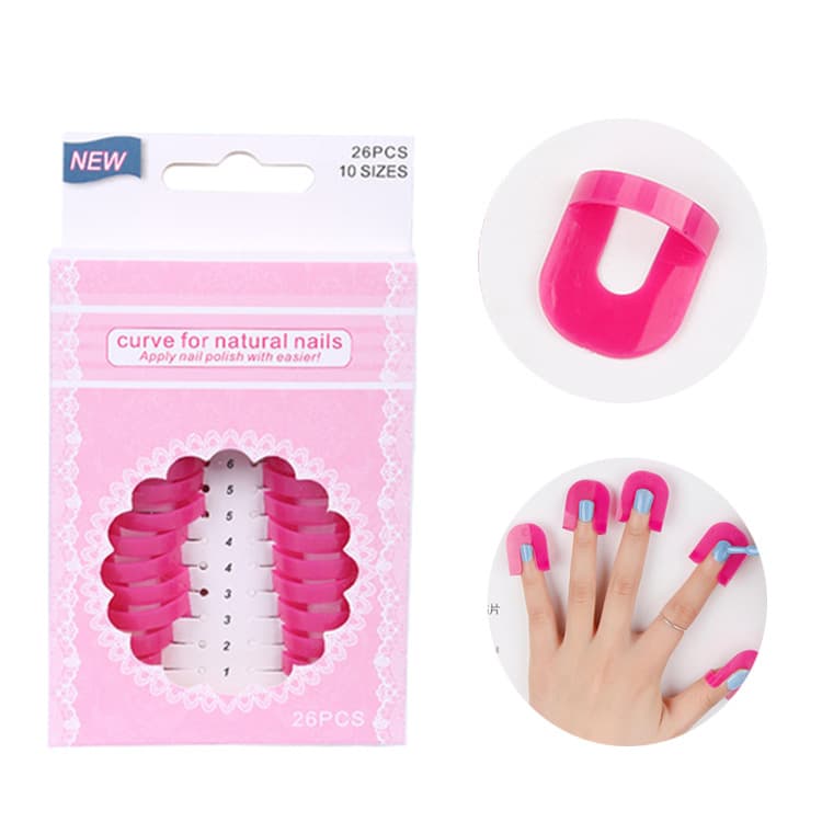 Nail Art Anti-Overflow Clips Nail Gel Polish Anti-Overflow Auxiliary Tool Boxed French Manicure Beginner Model Clips