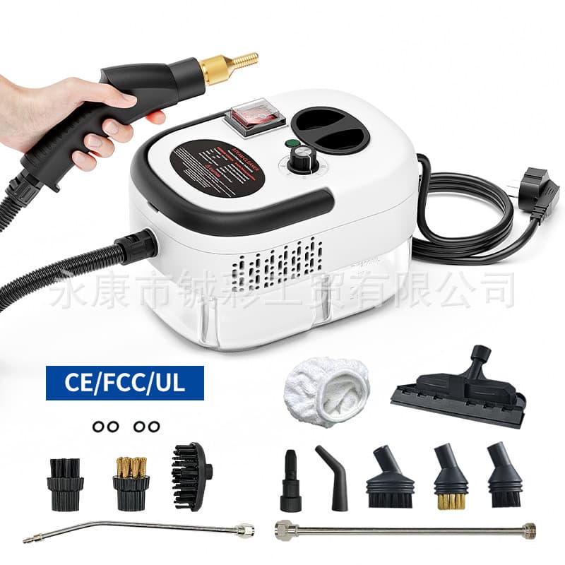1200ML High Pressure High Temperature Steam Cleaner, Small Household Air Conditioner Kitchen Quick-Heat Cleaning Machine, US/EU Plug