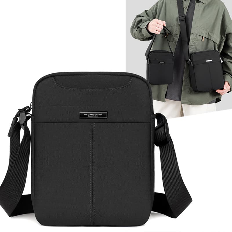Business Commute Style Men's Shoulder Bag, Business Wallet, Fashionable Large Capacity Water-Resistant Lightweight Versatile Crossbody Bag