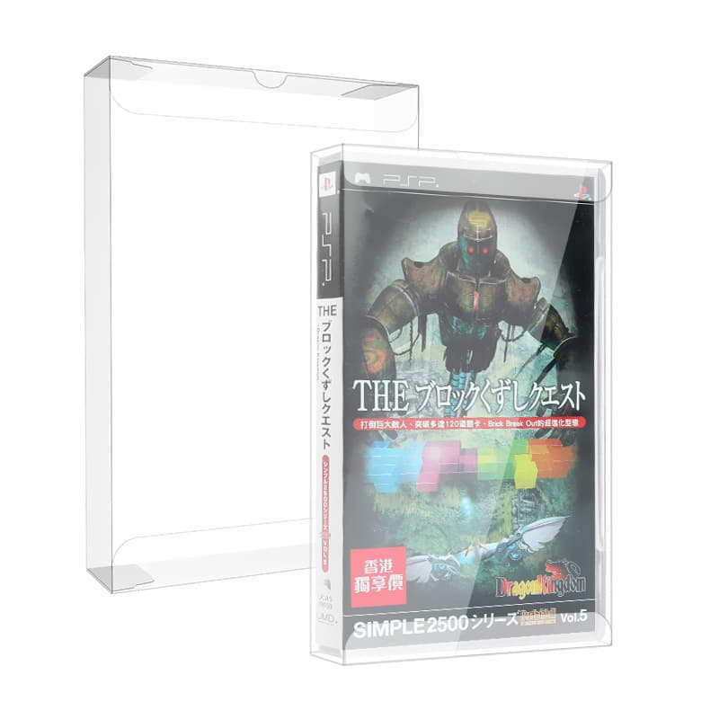 PSP UMD Game Card Storage Case PSP 3000 Disc Protective Box PSP2000 Transparent Display Case