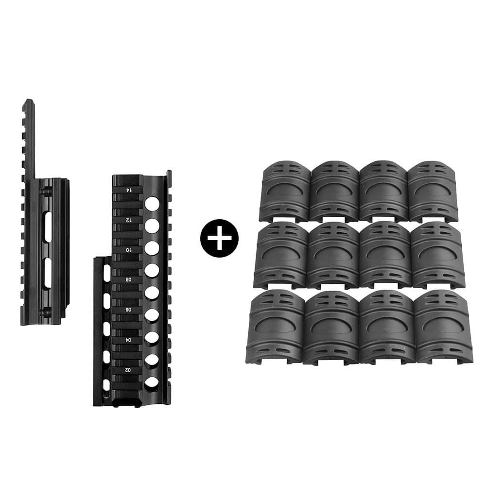 21mm heightening bracket combination accessories rubber eye protection sheet + full metal heightening guide rail