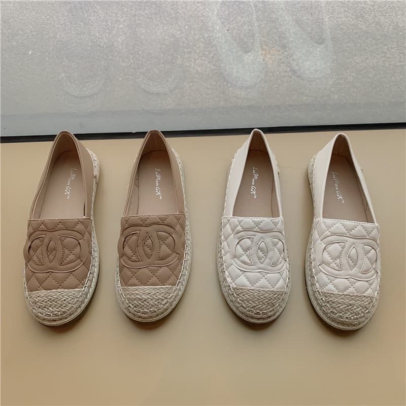 Fisherman Shoes for Women, 2022 New Spring/Autumn Single Shoes Soft Sole Flat Women's Shoes Small Fragrance Style Slip-On Loafers Lazy Shoes