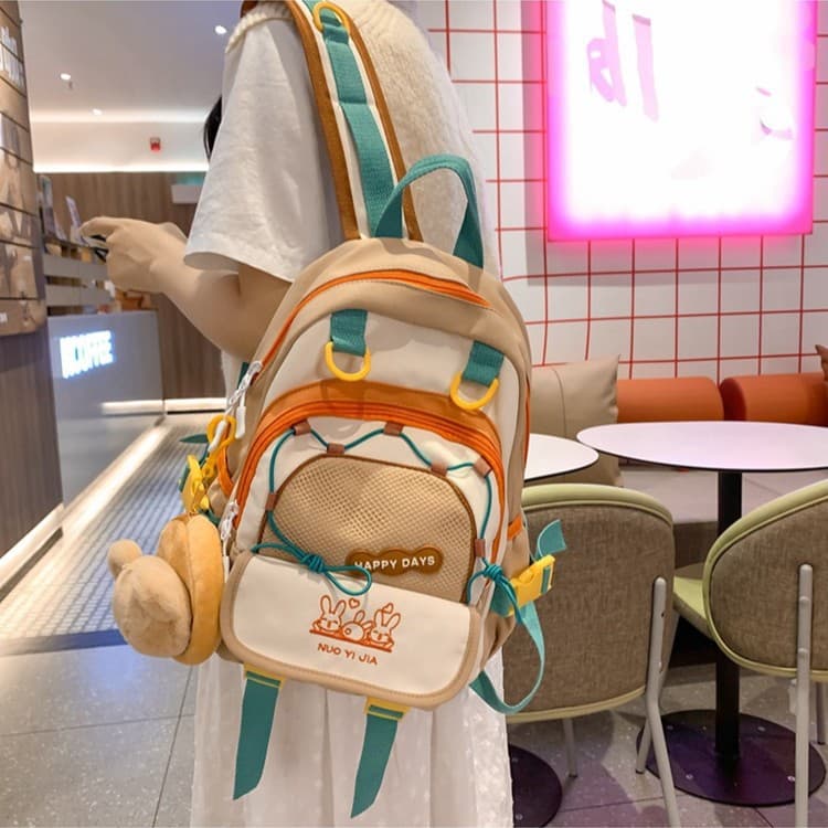 Japanese and Korean style niche travel backpack, small size, lightweight diaper bag for female college students, mini backpack, small schoolbag