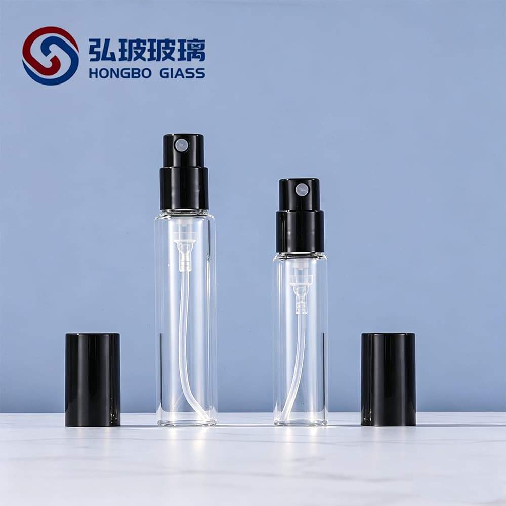 In Stock External Pump Perfume Spray Bottle 2 3 5ml Trial Refill Bottle Snap-On Glass Mini Perfume Bottle