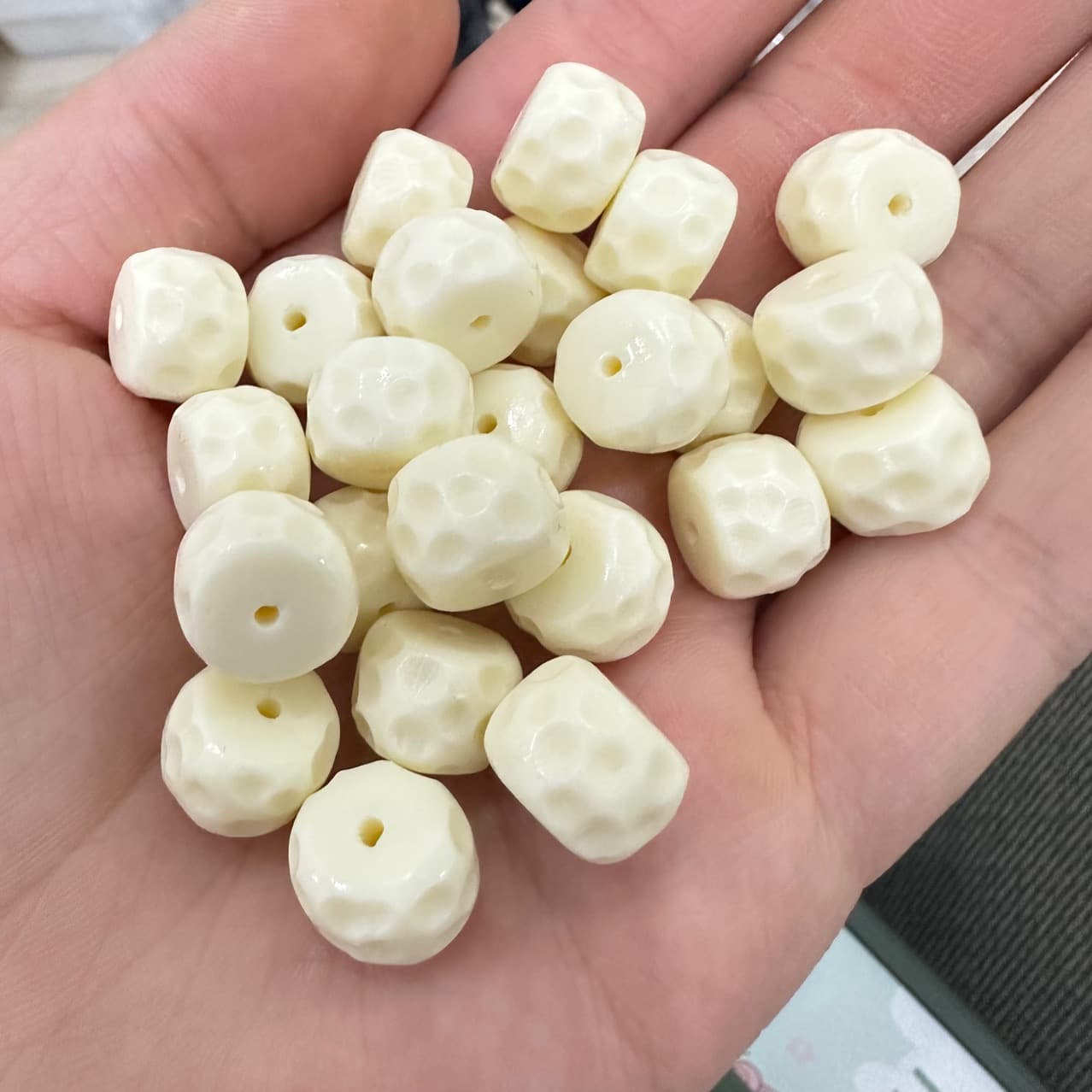 Ivory Nut Cheese Old Style Bead Planet Bead DIY Cultural Play Buddhist Bead Accessories Spacer Beads Handmade Braiding Bracelet
