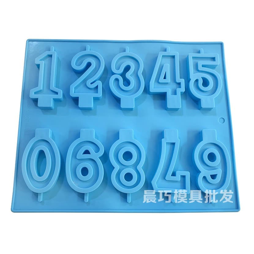 Silicone Cake Mold Handmade Soap Mold Number Mold Cookie Mold 0123456789