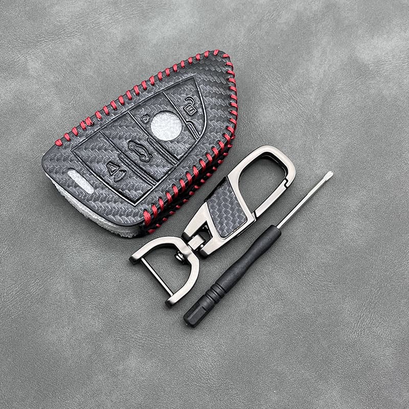Suitable for BMW X1 X2 X3 X4 X5 X6 F10 E46 520 525 Car Key Protective Cover Leather Case