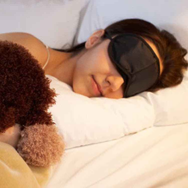 Black Sleep Mask, Eye Shade for Fatigue Relief, Outdoor Training Lunch Break Aviation Eye Mask