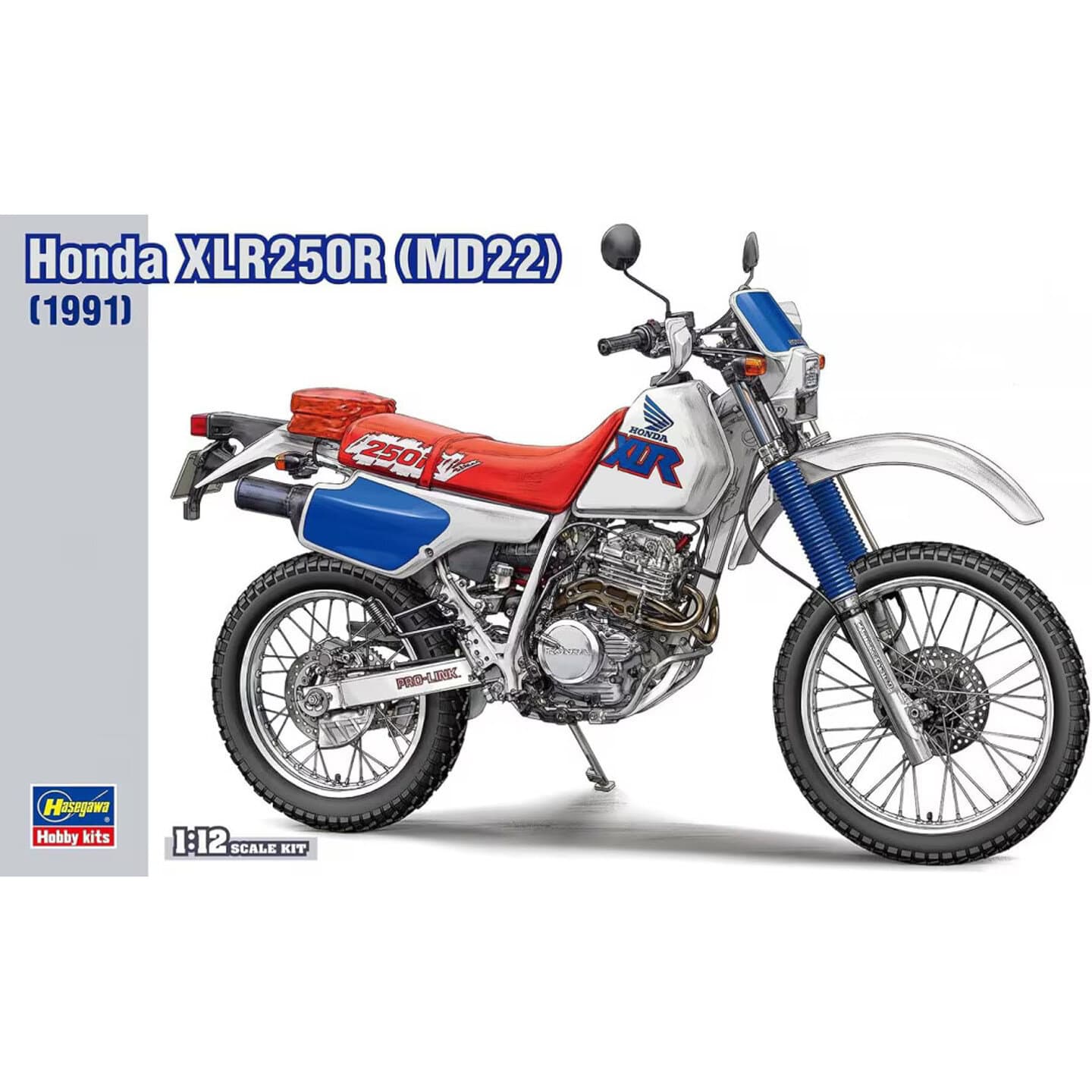 Hasegawa assembled model 1/12 Honda XLR250R MD22 1991 21518