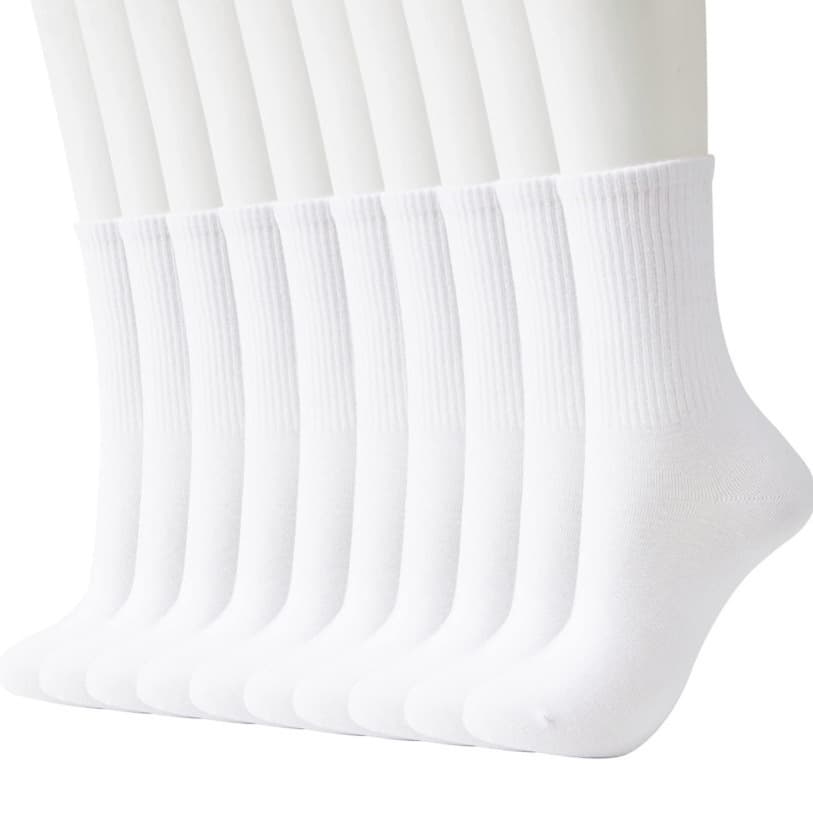 Cross-border High Elastic Calf Socks 6-Pack 12-Pack Solid Color Unisex Sports Running Loose Fit Large Euro Size