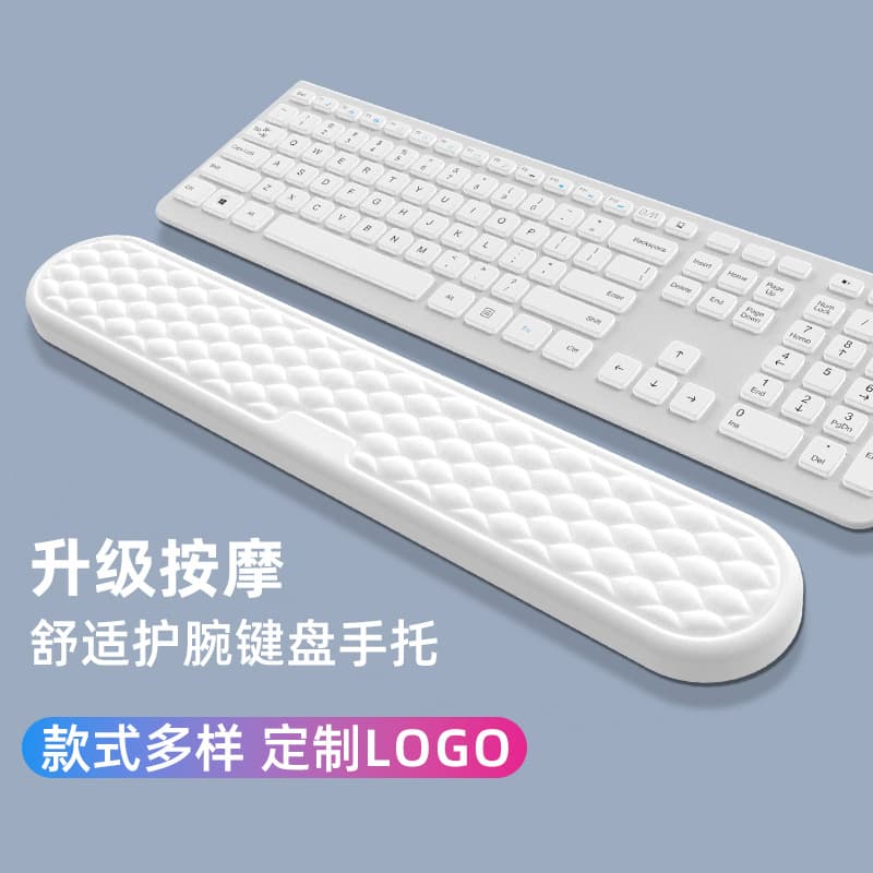 Cross-border New Water Ripple Wrist Support Keyboard Rest Memory Foam Massage PU Anti-slip Office Keyboard Wrist Rest