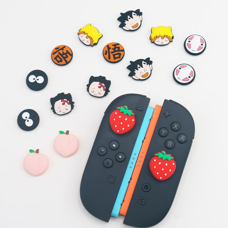 Cartoon Nintendo Switch 2 Silicone Thumb Grip Caps NS2 Thumb Grip Caps Protective Case Controller Thumb Grip Protective Caps Accessories