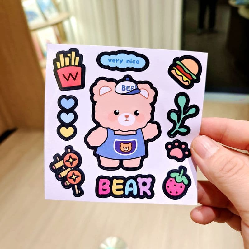 Original Cartoon INS Water Bottle General Merchandise Stickers Cute Scrapbook Stickers Waterproof PVC Decorative Small Decals