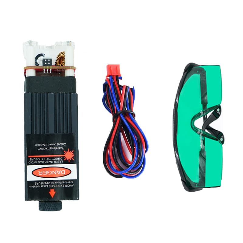 New Version 5500mW Blue-Violet 450nm Laser Module Laser Head for CNC Engraving Machine Laser Engraver Parts