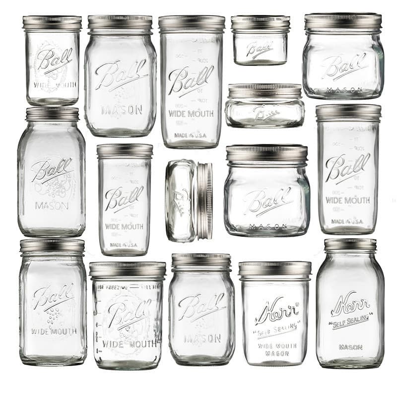 Amazon Sealed Jar American Mason Jar Glass Transparent Oatmeal Sealed Jam Jar Retro Drink Cup Jam Jar