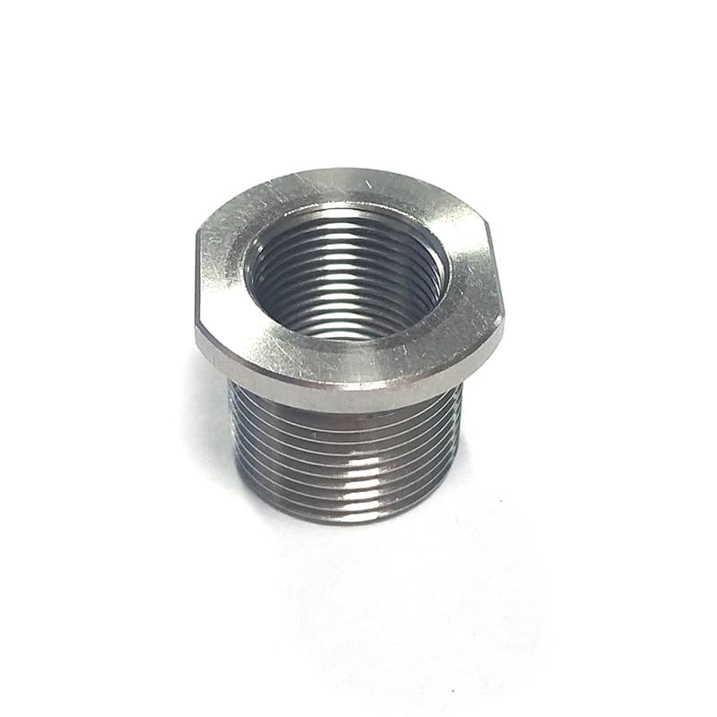 Automotive Fittings 1/2-28 to 5/8-24 Thread Fuel Filter Stainless Steel Oil Filter Reducer Adapter