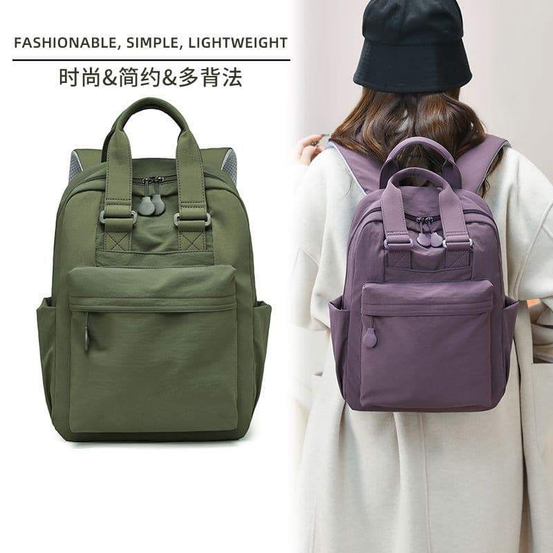 2026 Oxford Cloth New Women's Large Capacity Versatile Commuter Laptop Bag Lightweight Travel Student Backpack Handheld Shoulder Bag