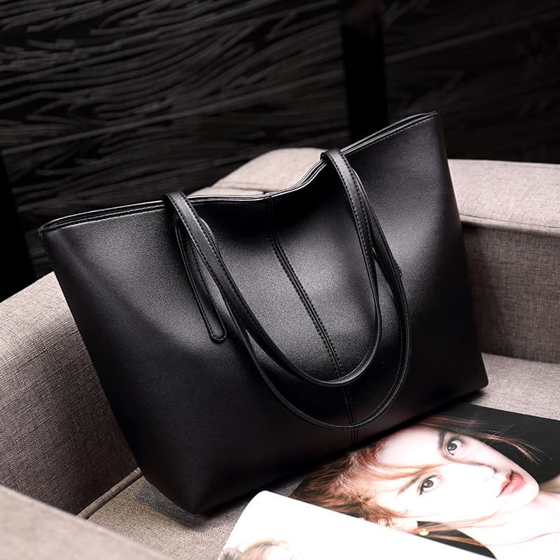 Foreign trade handbags, large-capacity women's bags, new high-end tote bags, simple commuter women's shoulder bags wholesale
