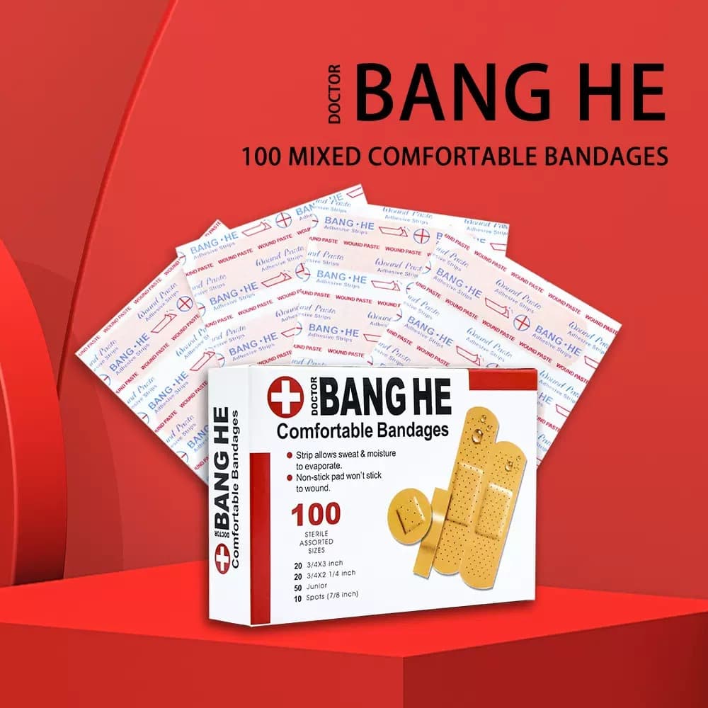 Export PE Four-Spec Combination Bandages Waterproof Micro-Porous Breathable 50/100 Pieces Boxed