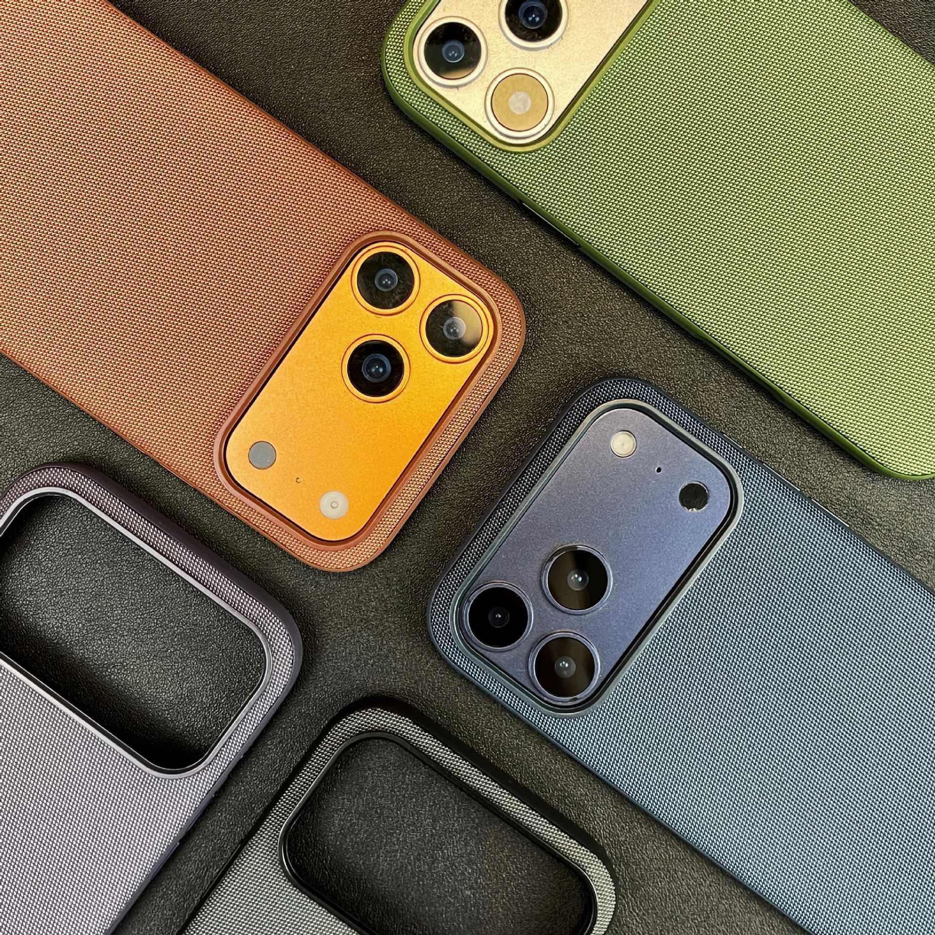 Compatible with iPhone 17 Pro Max Case Tech Fabric Woven Texture Magnetic Apple 16 Drop Protection Cover