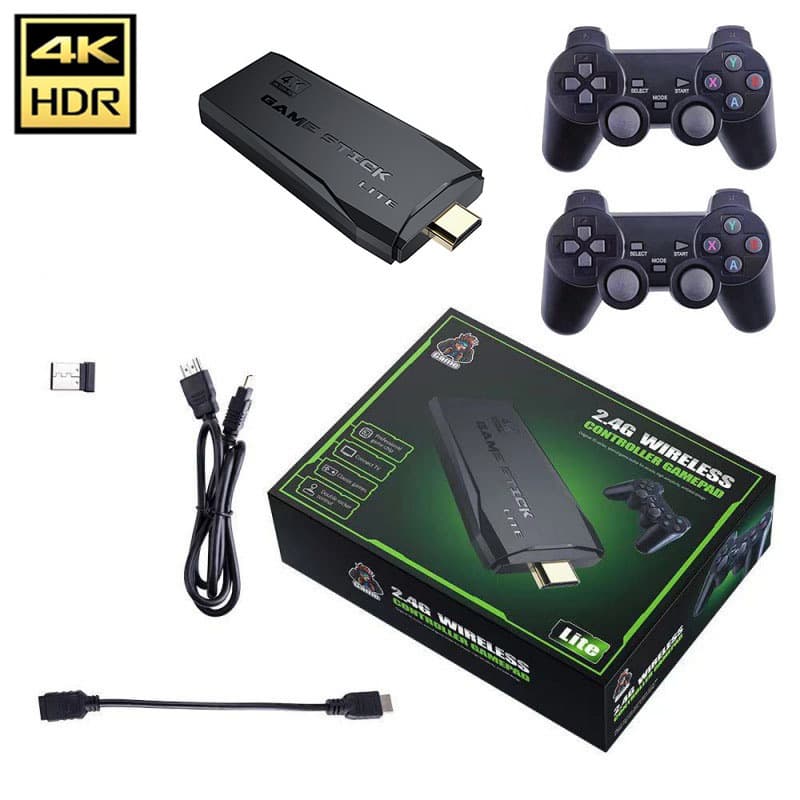 M8 High Definition Wireless Game Controller 2.4G for PS1 Retro Arcade Family Video Game Console Dual Person ABS Material