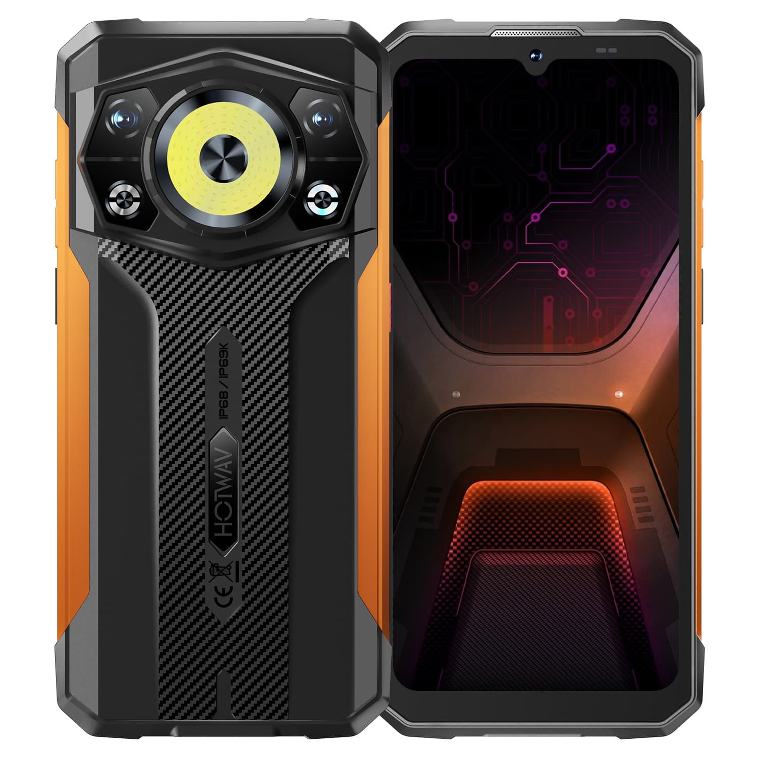 HOTWAV New CYBER 17 Rugged Smartphone with Secondary Screen, Supports Hong Kong Delivery